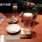 高田屋 - 生ビール（550税）細いジョッキです