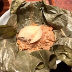 廣澤 - チマキ（鮑と鮑出汁、鶏玉子）