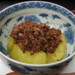 よし町 - 翡翠茄子そぼろ掛けUP