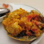 陽澄湖産上海蟹　雌の卵巣と雄の白子甲羅詰め