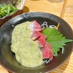 漁師酒場 あらき ホワイティ梅田店 - ブリのぬたあえ、めちゃウマ❗️