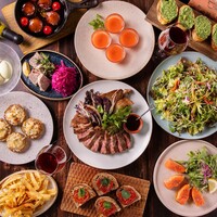 【B】笠間和牛ステーキと約25種のお野菜を使用した野菜が主役のプレミアムビストロコース