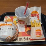 バーガーキング - 料理写真:ダブルワッパーチーズセット(パティ2枚、ベーコン2ピース追加)＋オニオンリング