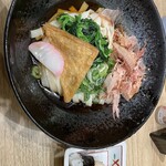 驛釜きしめん 中央通り - つめたいきしめん＋天むす