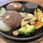 肉食家さんのハンバーグ にくきゅうグリル - 近江牛ハンバーグステーキ90g 2個