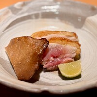 焼鳥 まこ - モモのたたき