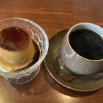 板東珈琲 - 何とかプリンと出会うことができました。
