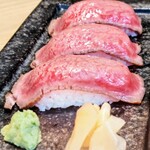 尾崎牛と直送海鮮 個室居酒屋 しおり - 尾崎牛炙り肉寿司