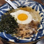 焼肉ホルモン ざくろ - 月見冷麺。
