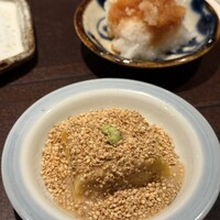 鳥さと 別邸 - 季節の先附　南瓜胡麻豆腐