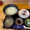 釜揚うどん岩見 - 釜揚げうどんと魚寿司