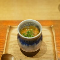 寛幸 - 牛ほほ肉入りの茶碗蒸し、アカヤマドリ茸出汁餡をかけて