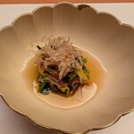 別邸 朧月夜 - 焼き松茸深山和え