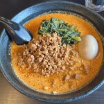 地獄の担担麺 天竜 - 料理写真:地獄の担々麺　入門編　台湾たまご