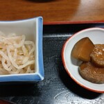 タカラ亭 - 小鉢と香の物(代わり？)に