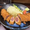 牛かつ おか田 - 牛ロースかつの断面