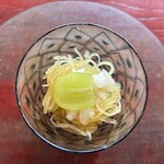 やさい暦 暁 - 素麺南瓜、摺りおろし梨、マスカットの口直し