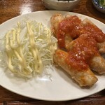 温々 - 【2025.10.20(月)】ワンコインランチの豚肉野菜巻トマト煮込