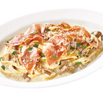 PIZZA SALVATORE CUOMO - 生ハムポルチーニフィットチーネ