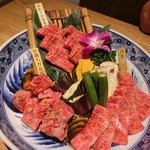 和牛 まつした - やわらか赤身肉、中落ちカルビ、バラ