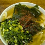 みやけうどん - わかめうどん500円(^^)