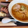 いかめしや 烹鱗 - 料理写真:■八戸ラーメンといかめしセット￥1,560：あっさりとした八戸ラーメンのスープに、柔らかく煮込まれたいかめしの甘辛さが寄り添う。味のコントラストが楽しい満足セット。