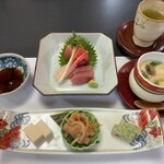 食事処 田菜 - 前菜、お造り、茶碗蒸し