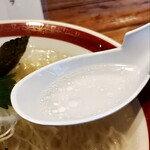 鮎ラーメン - 透明スープ