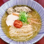 麺屋 鶏楽 - 冷たい煮干しらーめん塩