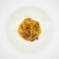 鴨とポルチーニ茸のラグーパスタ