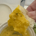 now new. - フォカッチャ（スープへドボン）