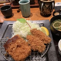 とんかつ まい泉 青山本店 - 黒豚とんかつと広島産牡蠣フライ膳