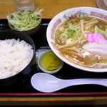 ラーメン幸雅 - 味噌ﾗｰﾒﾝ+白ﾗｲｽ（\780）