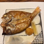米福 - のどぐろの塩焼き。焼き加減バッチリ、丸ごといけた☺︎☺︎☺︎