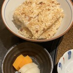 鉄板焼 下野 - 〆のガーリックライス