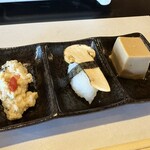 松茸山 別所和苑 - 先付け（松茸寿司他）