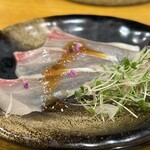 炉ノ鳥 - こちらは熟成した縞鯵。
