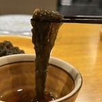 炉ノ鳥 - お酢は別添え。飲み干しそうなくらい美味しいお酢だった。