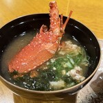 炉ノ鳥 - 伊勢海老の出汁がすごく効いてる味噌汁