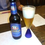 志喜亭 - このお店のグラスで呑むのが最高　　昔、アキタハムで同じノンアルコールビール呑んだこと有るけど味わいが全然違ってました