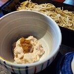 蕎麦前 拍 - 期間限定 梅と生湯葉の蕎麦