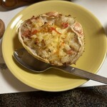 魚定 - 蟹マカロニとろろ掛け？