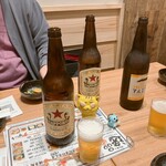 大衆酒場さんま - ファーストドリンクは、全員、大瓶ビールで