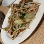 かっぽうぎ 晴海トリトン店 - 鉄板の野菜炒め