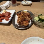 かっぽうぎ - 沖縄ソーセージ、鶏肉唐揚げ、やみつき胡瓜