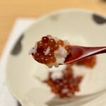 和 のぎ - 生筋子醤油漬けと青天の霹靂リゾット