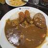 CoCo壱番屋 - エビアサリカレー　ハンバーグとカキフライトッピング　　　ポテト小