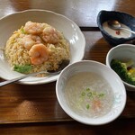 北京飯店 相模原千代田店  - 海老炒飯セット、美味しかった！