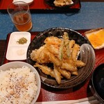 網元おおば - 料理写真:わかさぎのてんぷら定食（1200円）