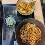 ゆで太郎 - ミニ海老天丼➕️かけ蕎麦